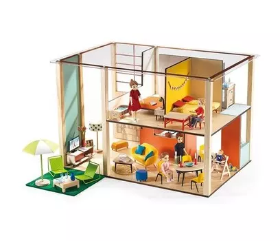 Djeco Дом-кубик для кукол