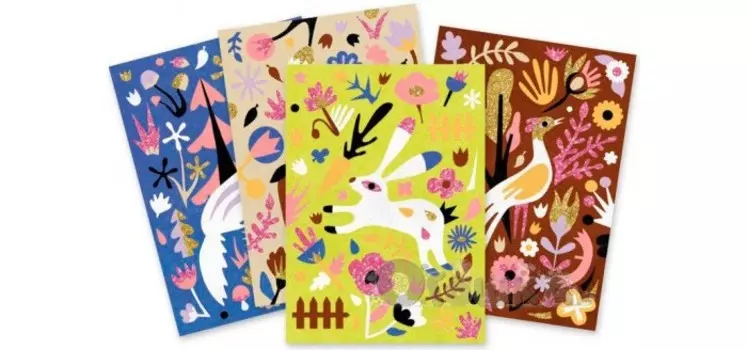 Djeco Набор цветного песка Лес страны чудес