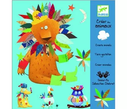 Djeco Набор для аппликации Животные