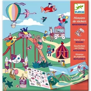 Djeco Набор с наклейками Ярмарка развлечений