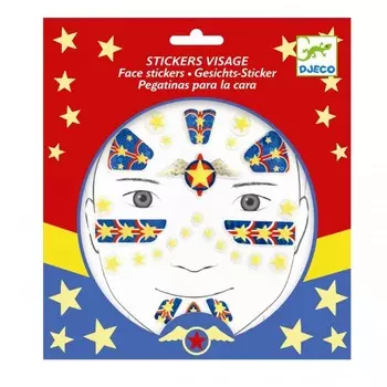 Djeco Наклейки для лица Супер герой