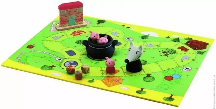 Djeco Настольная игра Три поросенка