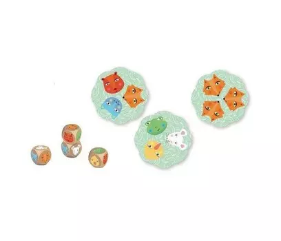 Djeco Настольная игра Зверокубики