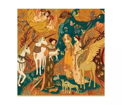 Djeco Пазл Дама и единорог 500 деталей