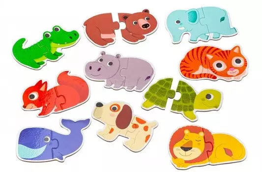 Djeco Пазл Животные (10 пазлов)