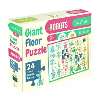 DoerKids Гигантский напольный пазл Роботы