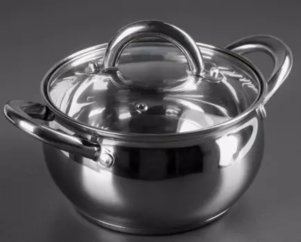 Доляна Кастрюля Гиперион со стеклянной крышкой d=18 см 2.5 л