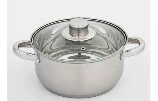 Доляна Кастрюля Гретте со стеклянной крышкой d=18 см 2.3 л