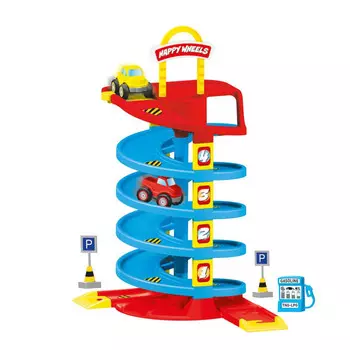 Dolu Игровой набор спиральная парковка с машинками mini Giants