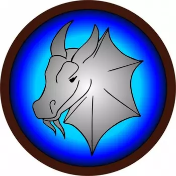 Древо Игр Круглый щит Дракон