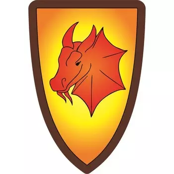 Древо Игр Треугольный щит Дракон