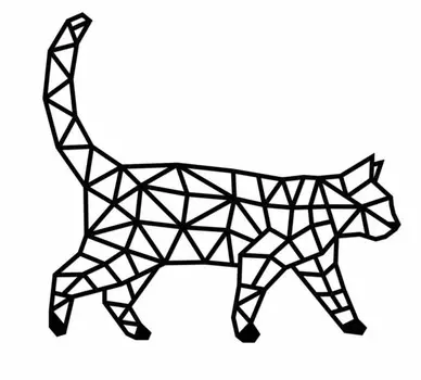 Eco Wood Art Деревянный интерьерный пазл Ewa Design Кошка