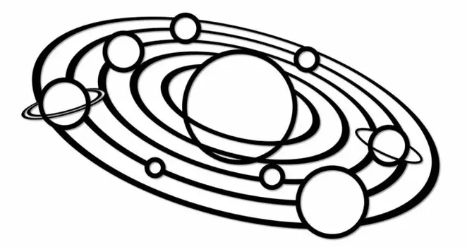 Eco Wood Art Деревянный интерьерный пазл Ewa Design Солнечная система