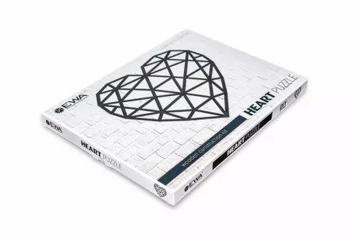 Eco Wood Art Интерьерный пазл Сердце