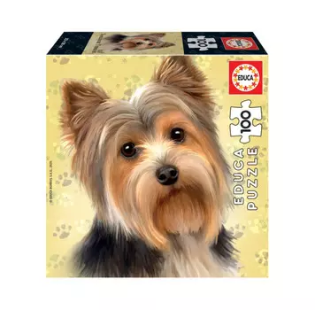 Educa Игрушка-головоломка пазл 100 деталей Йоркширский терьер 28х20 см