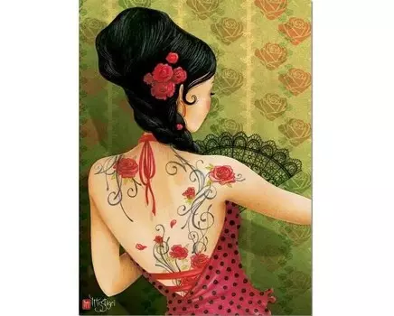 Educa Пазл Девушка с веером 500 элементов