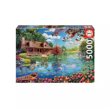 Educa Пазл Дом на озере 5000 деталей