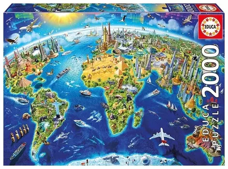 Educa Пазл Достопримечательности мира 2000 деталей