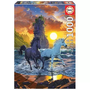 Educa Пазл Единороги на пляже 1000 деталей