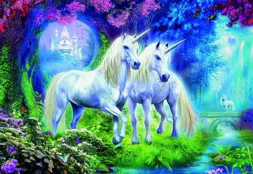 Educa Пазл Единороги в лесу (500 деталей)