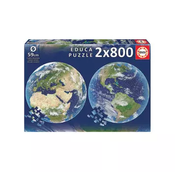 Educa Пазл круглый Земля 59 см 2 по 800 деталей