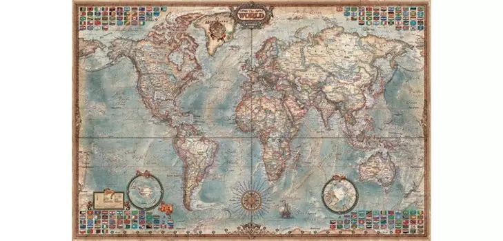 Educa Пазл Политическая Карта Мира 4000 деталей