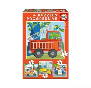 Educa Пазл Спасательный патруль 4 в 1 (43 детали)