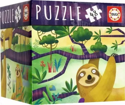 Educa Пазл в мини-боксе Ленивец (48 деталей)
