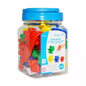 EDX Education Счетный материал Мишки с рюкзаками