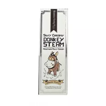 Elizavecca Donkey Steam Увлажняющий крем на основе ослиного молока 100 мл