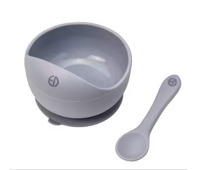 Elodie Посуда силиконовая набор (миска, ложка)