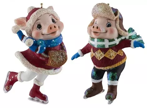 ErichKrause Ёлочная игрушка Decor Танцы на катке 10 см