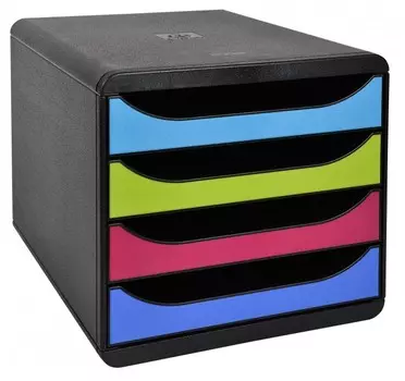 Exacompta Бокс с выдвижными лотками 4 лотка формат A4+