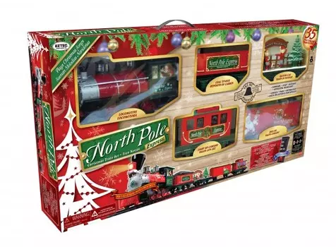 Eztec Новогодняя железная дорога р/у Северный экспресс с функцией Try Me (35 частей)