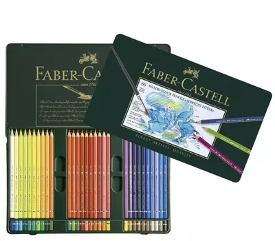 Faber-Castell Акварельные карандаши в металлической коробке 60 шт.