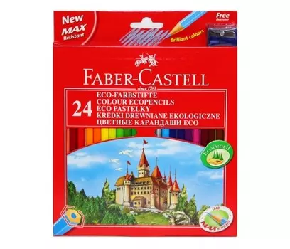 Faber-Castell Карандаши Eco Замок 24 цвета