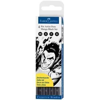 Faber-Castell Набор капиллярных ручек Pitt Artist Pen Manga set 4 шт.