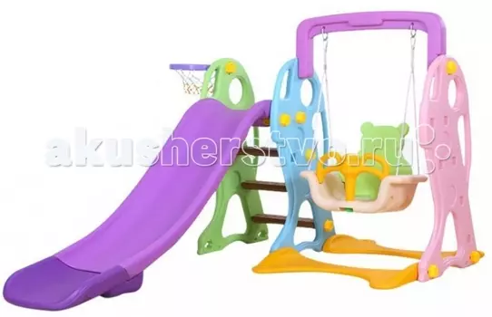 Family Детская горка с качелями F-725
