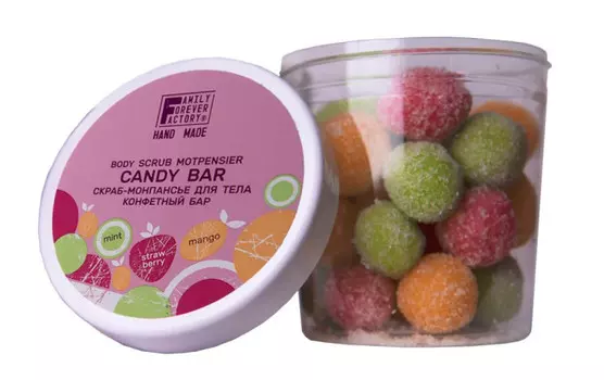 Family Forever Factory Скраб-монпансье для тела Конфетный Бар 300 г