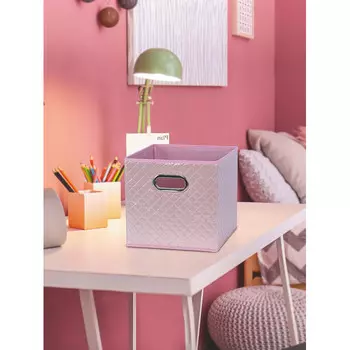 Фея Порядка Ящик для хранения Pink Shine без крышки STB-127 28х28х27 см