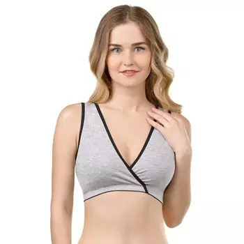 ФЭСТ Майка укороченная для кормящих женщин меланж 04905