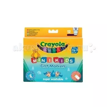 Фломастеры Crayola цветные для малышей 12 шт.