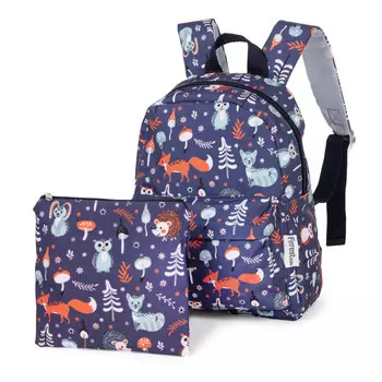 Forest kids Детский рюкзак с сумочкой для еды Night