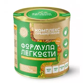 Формула Легкости Комплекс пребиотиков: овсяные отруби, микс семян, тыквенный протеин, чай мачта