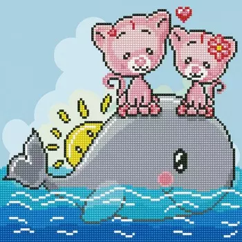 Фрея Кристальная мозаика Лето! Загораем! 30х30 см