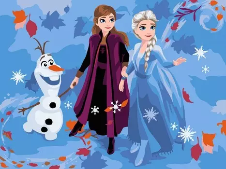 Фрея Набор для раскрашивания по номерам Волшебные друзья 30х40 см