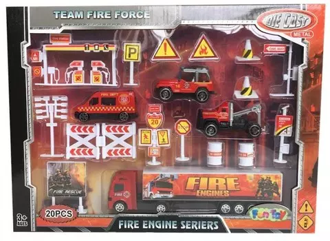 Fun Toy Набор пожарной теxники