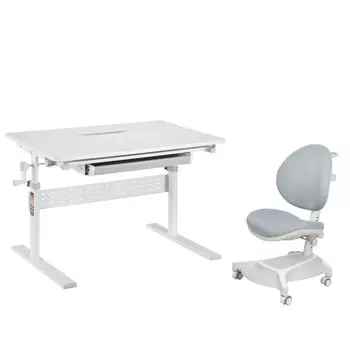 FunDesk Комплект парта Colore и кресло Brassica c подлокотниками