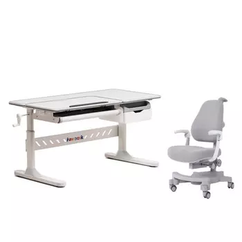 FunDesk Комплект парта Fiore и кресло Solidago c подлокотниками