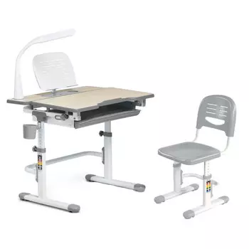 FunDesk Комплект парта + стул трансформеры с лампой и подставкой Lavoro